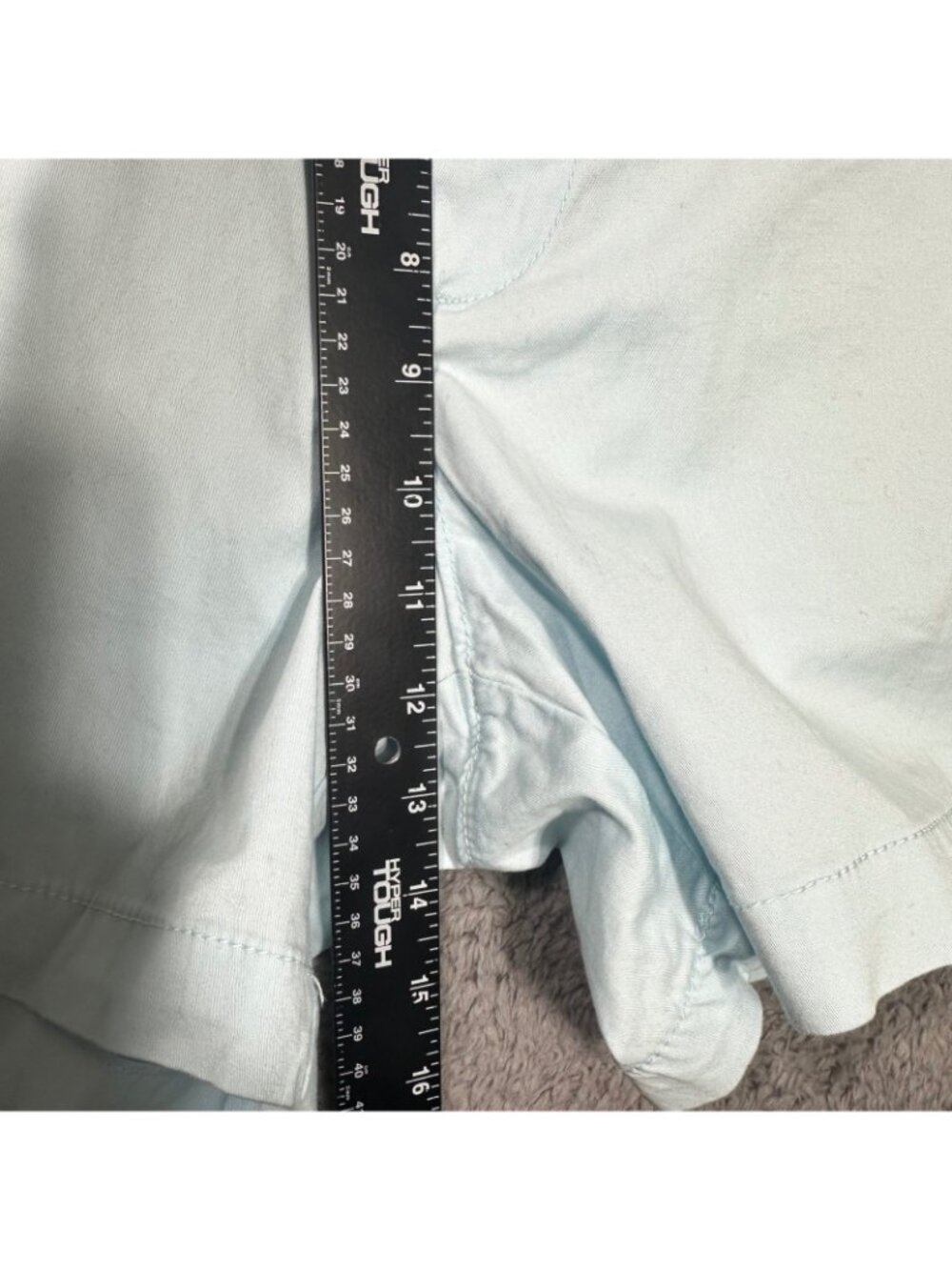 Goodfellow & Co Every Wear Shorts Mens 38 Light Blue Flat Front 5" Inseam Cotton - Picture 4 of 8